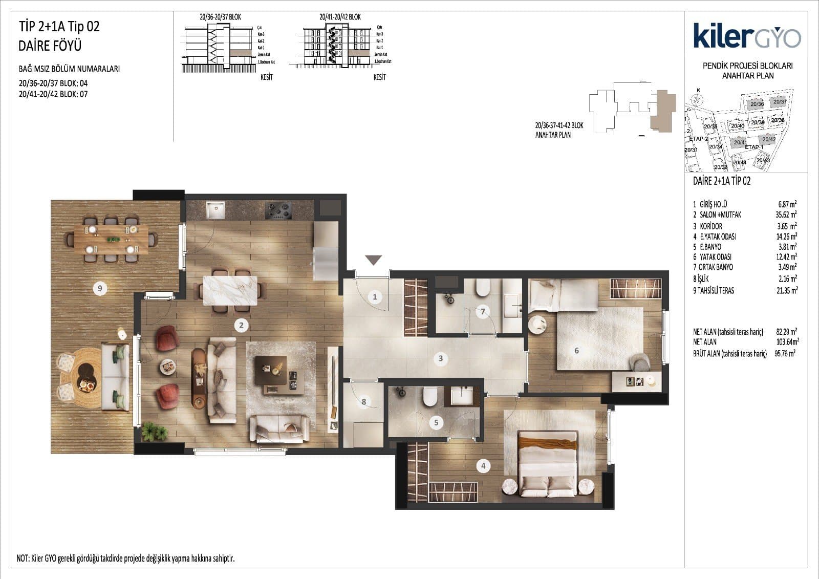مشروع ريفيرانس بنديك – مخطط 2+1 Type A2
