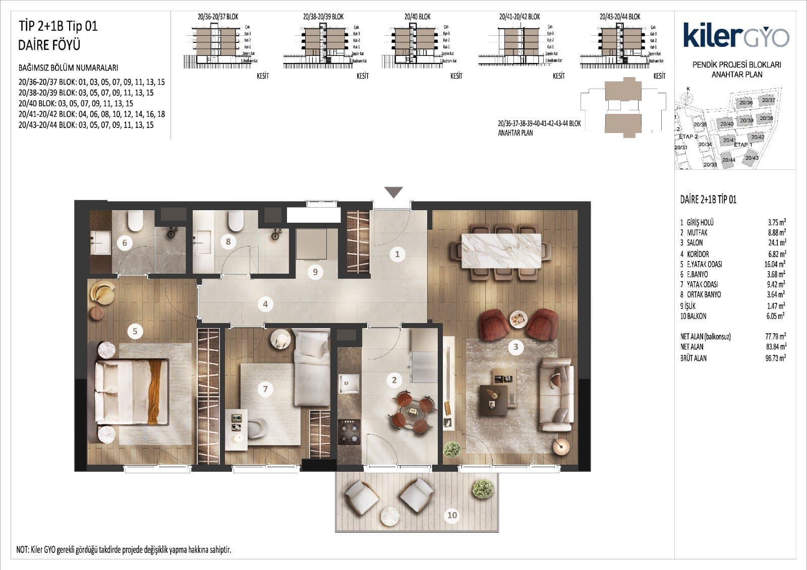 مشروع ريفيرانس بنديك – مخطط 2+1 Type B