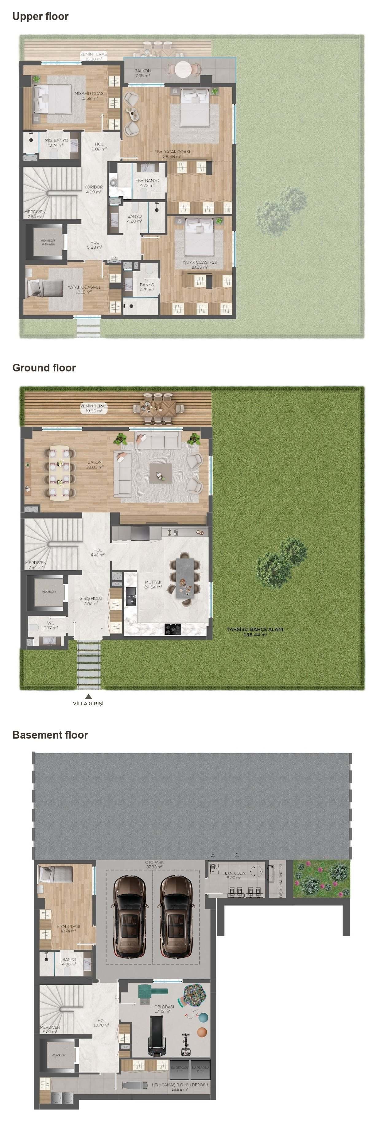 Tane Villas Project – 6+1 Type C floor plan