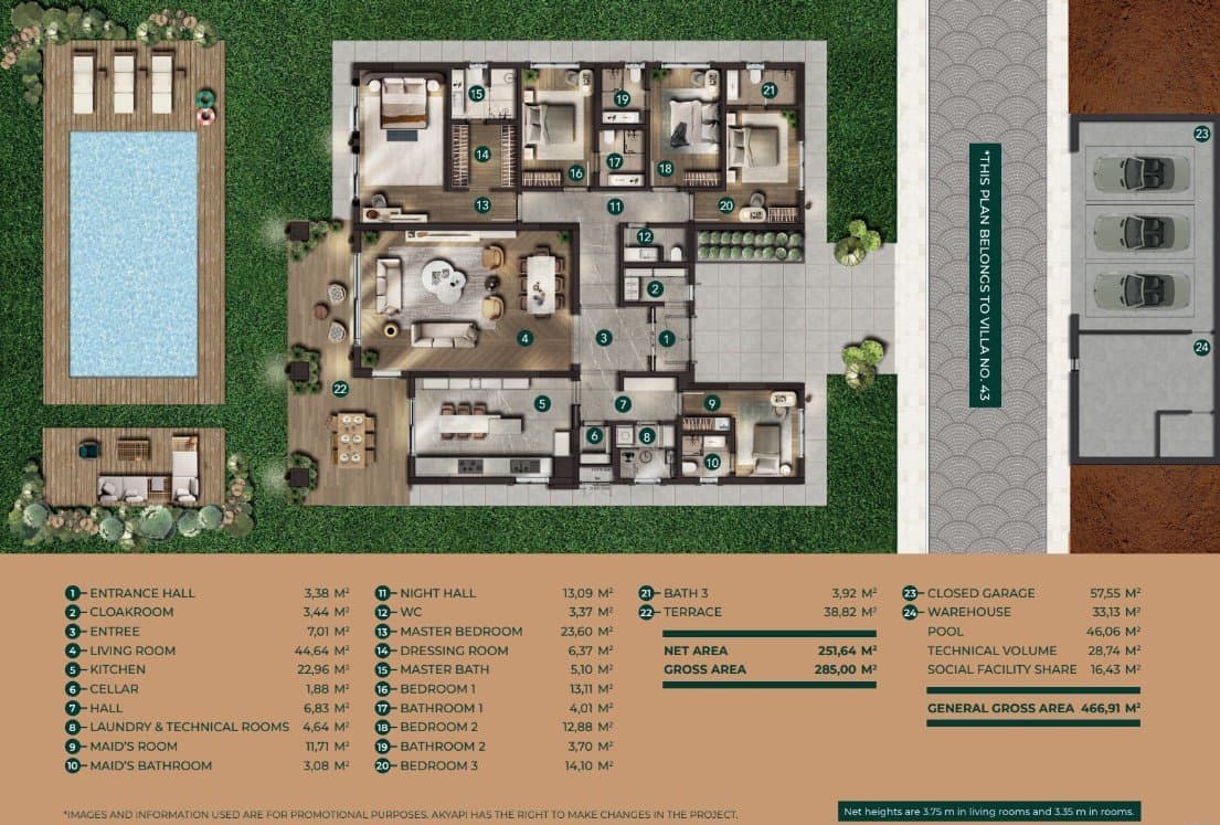Big Country 项目 – 5+1 Villa 户型图