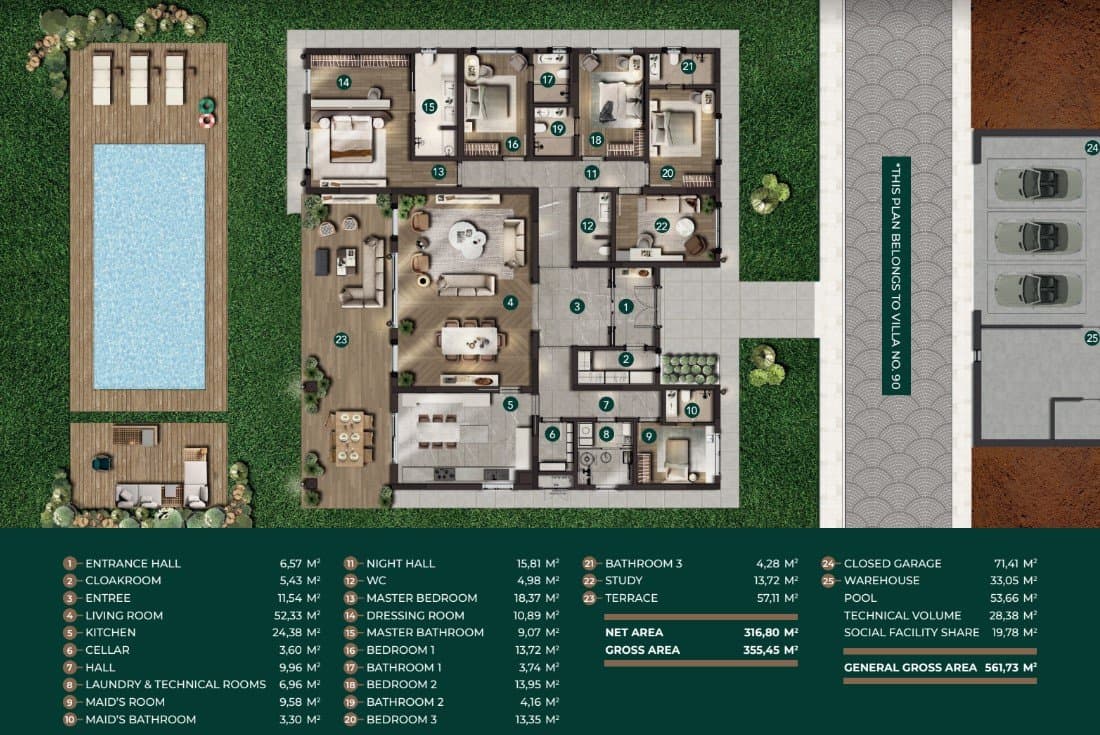 Big Country 项目 – 6+1 Villa 户型图