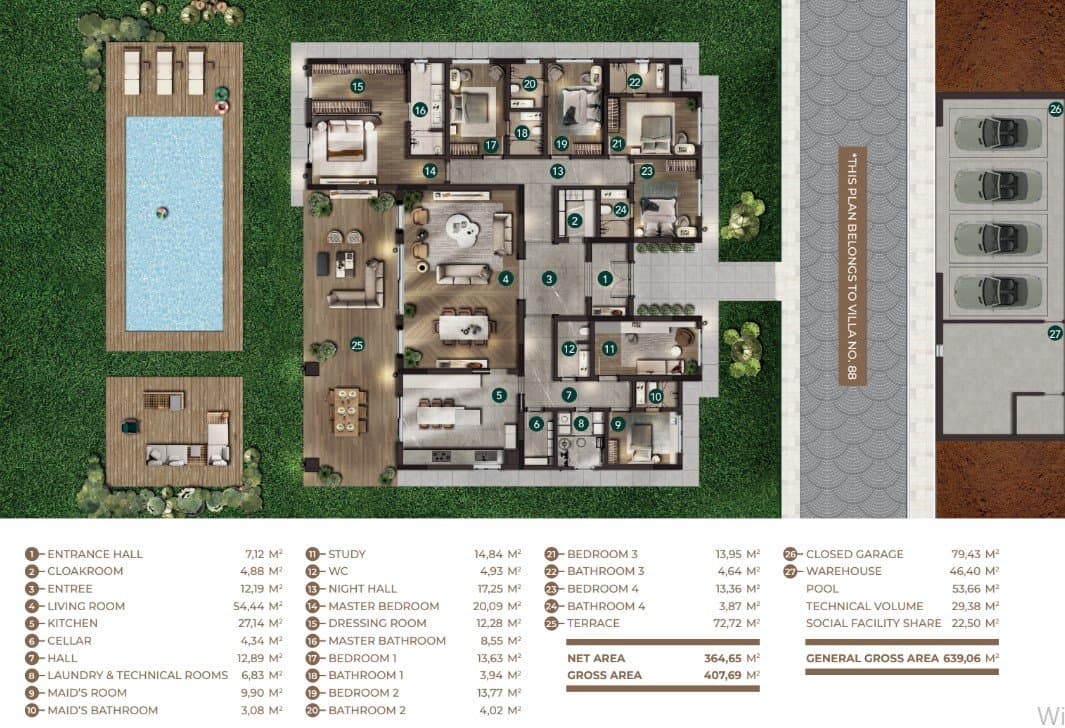 Big Country 项目 – 7+1 Villa 户型图