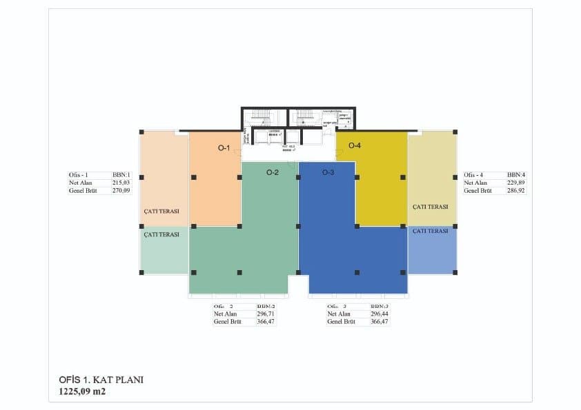 Seba Central 项目 – Office 1st Floor Layout 户型图